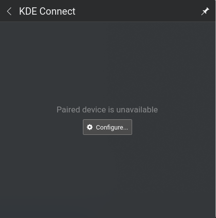Config KDEConnect